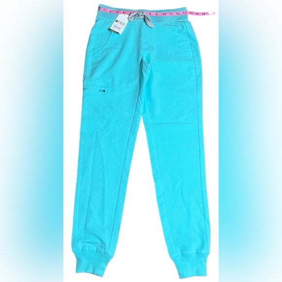 💚💙FIGS Zamora 2.0 Jogger Scrub Pants XSS Limited edition color Fresh Aqua NWT - Picture 6 of 16